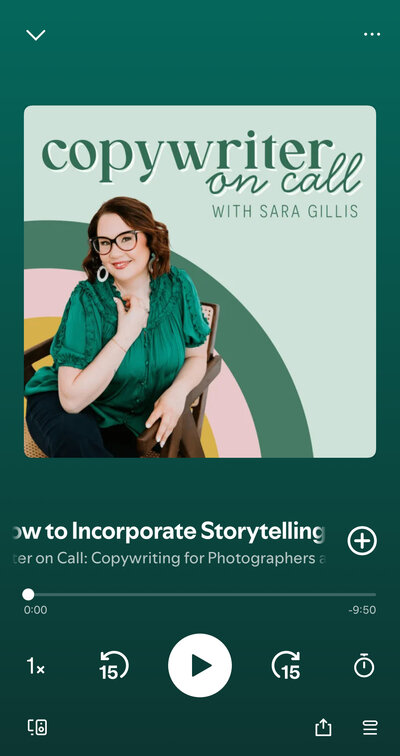 Podcast art for Copywriter on Call podcast