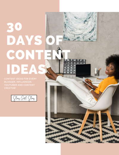 30 Days Of Content