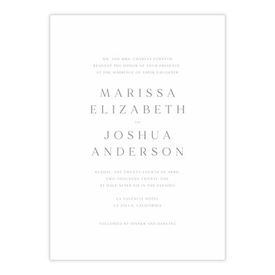 Letterpress wedding invitations by Sweetly Said