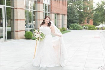 bride before huguenot loft wedding