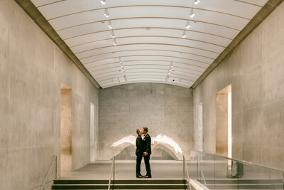 modern art museum wedding