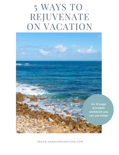 5 Ways to Rejuvenatee on Vacation Workbook