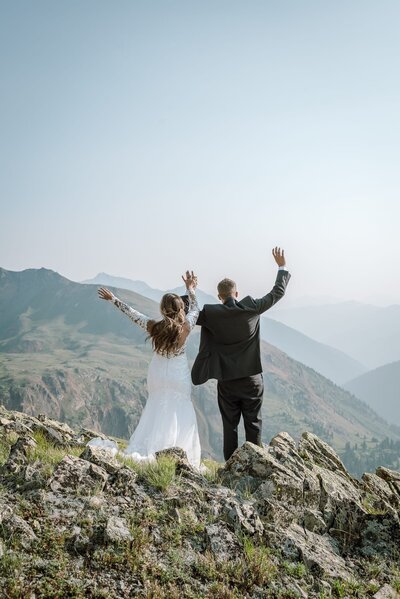 adventure elopement photographer for couples eloping outdoors