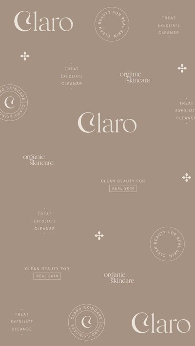 skincare branding package