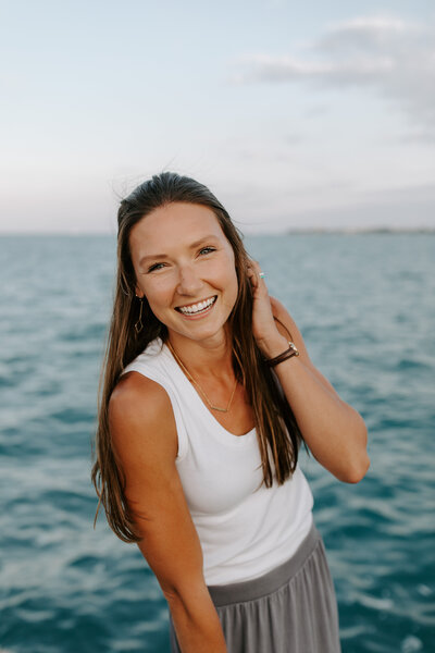 woman smiling at the camera