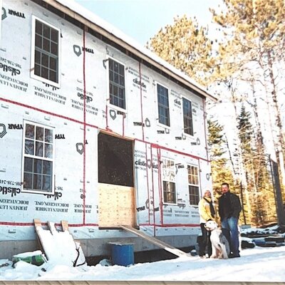 new home build progress shot