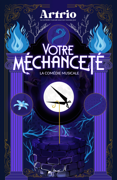 Affiche créée par Fenicia Studio pour le spectacle "Votre méchanceté" de la troupe Artrio.