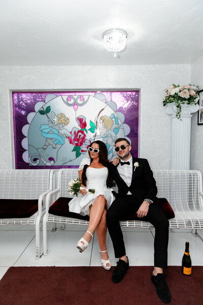 Details from this Las Vegas Elopement Photo Session at the Golden Nugget