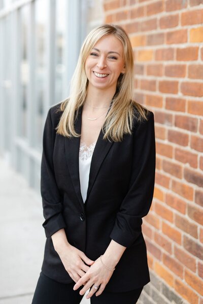 woman smiling