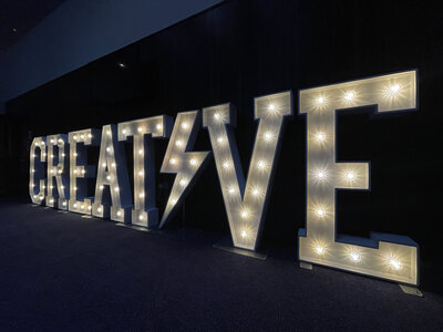 4ft large letter hire for event nights and parties