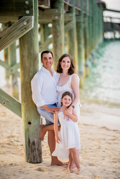 Family photos at the beach in the Bahamas