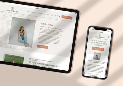 earthy garden inspired website design with modern touches