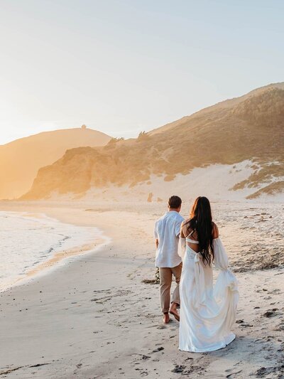 Scenic coastal elopement in Big Sur, California.