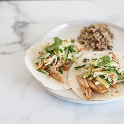 Asian-Style Mango Chicken Tacos w_ Quinoa