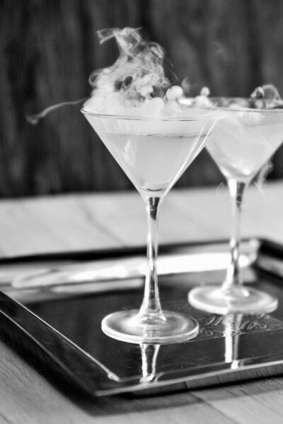 smoked martinis glasses