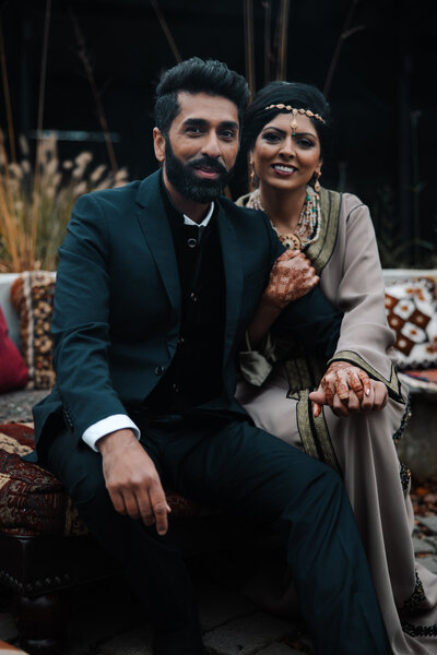 Stoere bruidshoot in Marocco Bohemian thema. 