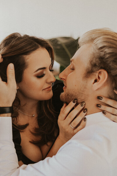 Engagement Makeup for couple in Denver, CO photo studio