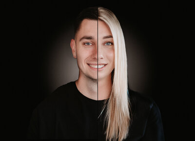 Leg jullie band vast en zie hoeveel jullie op elkaar lijken door een 2-1 portret vastgelegd door lashonda fotografie