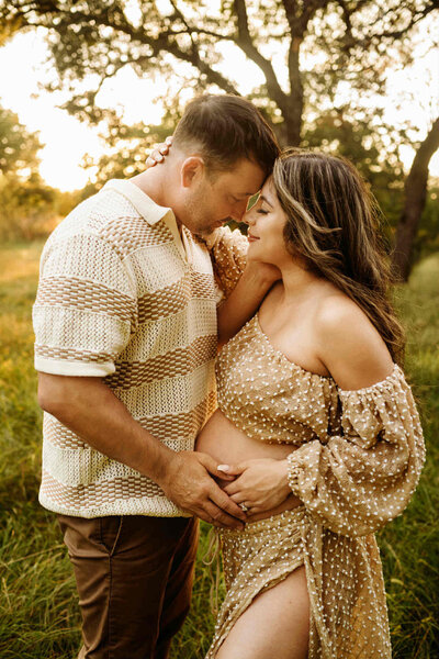 Fort Worth family photo session with a mother and four children in a natural light studio setting


