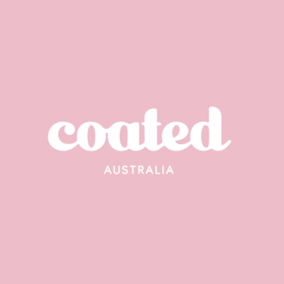 Coated Chocolate Logo Design - Fun Pink Brand