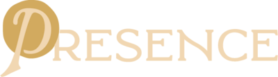 A logo for Presence Church