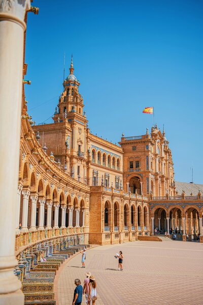 Plaza de España in Seville, Spain