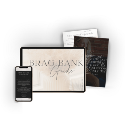 A Brag Bank is a collection of your personal strengths, assets, skills, passions, social proof and more! The process of creating a Brag Bank promotes confidence and is a great way to leverage your authority for your brand and in your industry. Start building foundations for showcasing yourself as an authority in your industry!