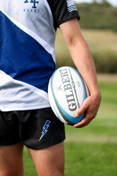 Close up of men's team practice shirts - Zoomie Rugby