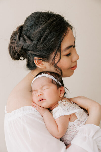 Portland Pregnancy Photography in lavender field by Ann Marshall