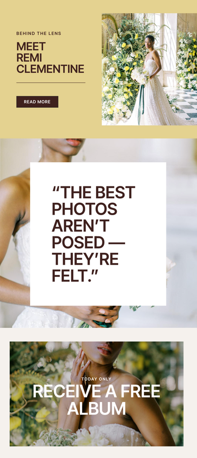 Flodesk Templates, Flodesk Newsletter Templates, Newsletter Templates for Photographers and Creatives - With Grace and Gold - Showit Designer, Showit Templates - 2