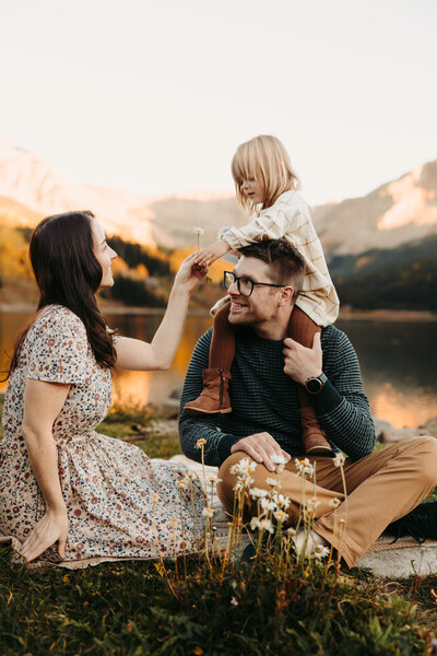 proposal in crested butte colorado during wildflower festival