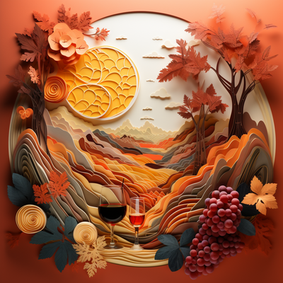 paper_cut_craft_illustration_of_wine_orange_tones