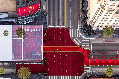oscars night from above