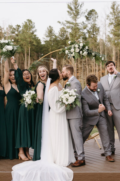 Winter wedding at Pinehill Pavilion