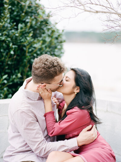 Engaged couple photoshoot in Raleigh, NC