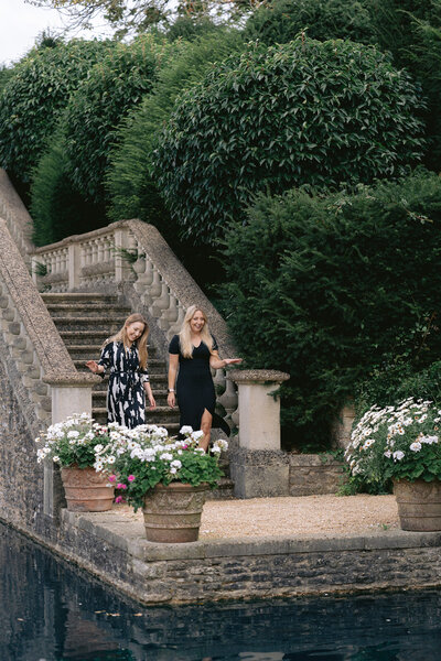 UK wedding planners setting up at Euridge Manor