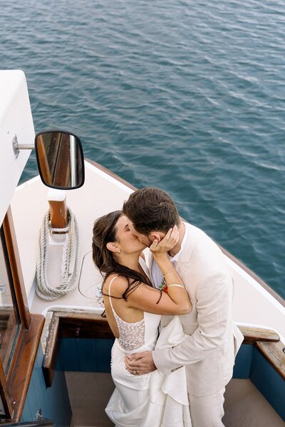 Micro wedding on a boat in Noosa
