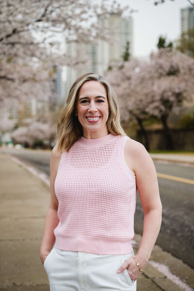 Meghan Matthies writer of Leaving Main Street Blog, pictured in Seol, South Korea