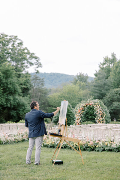 Live Wedding Painters | Ben Keys Fine Artist