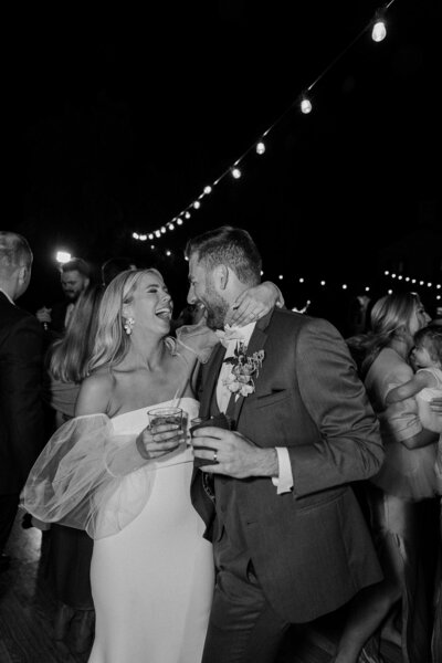 bride and groom dancing at Jekyll Island Club