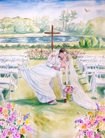 Live Wedding Painter North Carolina
