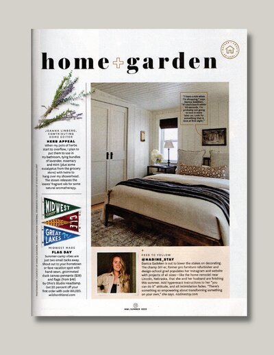 Nadine Stay in Midwest Living Magazine. Interior designer spotlight.