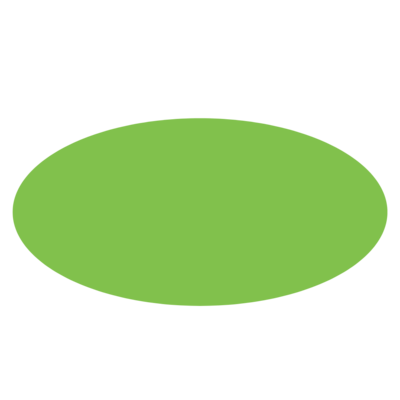 a green oval