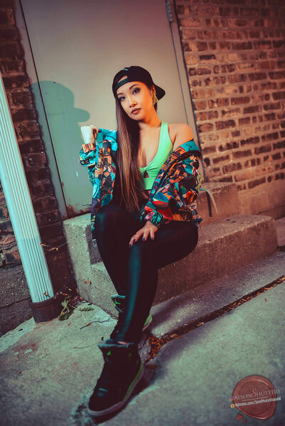 Edgy Designer Graffiti Jacket