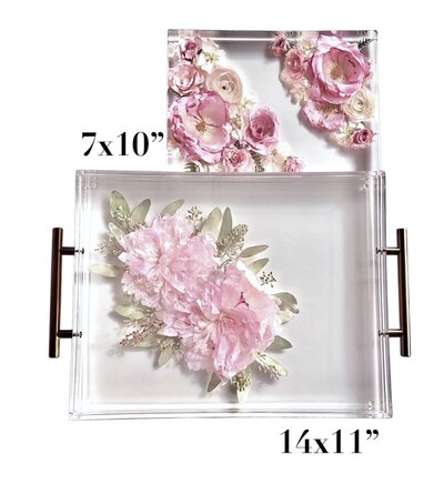 different rectangle resin block sizes next to each other 