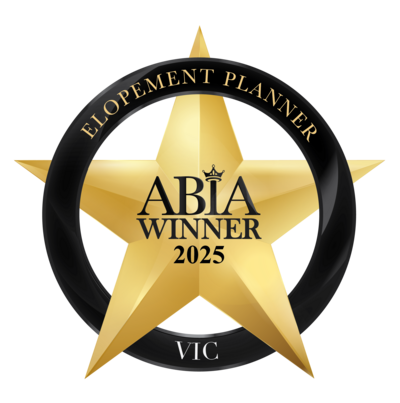 ABIA logo winner 2025 for elopements