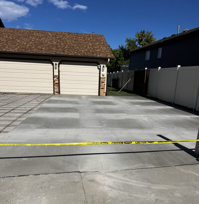 concrete driveway