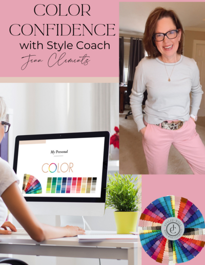 Color Palette session in progress with style coach Jenn