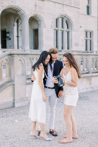 New England wedding photographer with couple