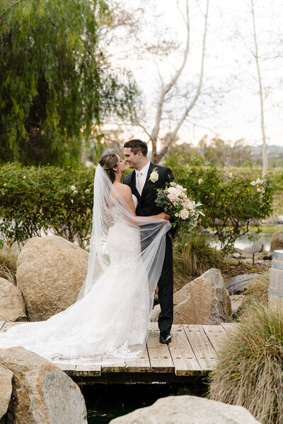 Reception at the outdoor los angeles wedding venue